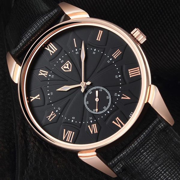 

brand mens watches luxury luminous men watch leather waterproof sports wristwatches male clock relogio masculino, Slivery;brown