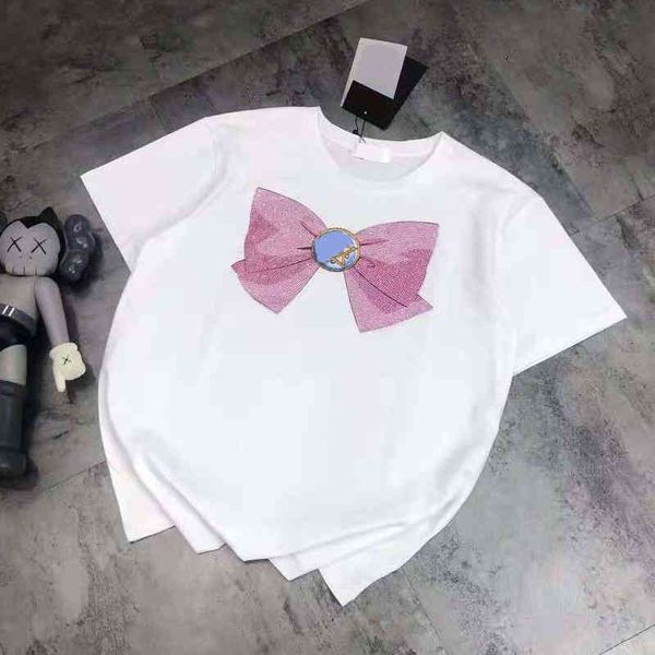 

2022 factory wholesale new high version spring and summer fashion bow five pointed star printing drill age reducing fresh women's short, White