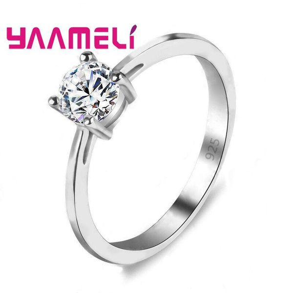

wholesale 925 sterling silver rings for women wedding engagement jewelry cubic zircon band anniversary ring mujer cluster, Golden;silver
