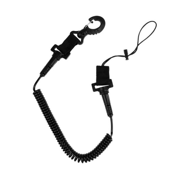 

magideal 20cm-150cm spiral coiled scuba diving dive camera lanyard webbing strap swivel snap clip masks