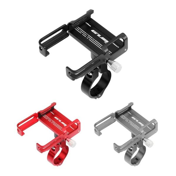 

car & truck racks practical aluminum alloy bicycle phone holder universal bike motorcycle handlebar clip stand mount cell bracket