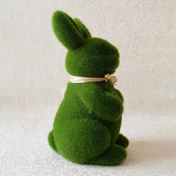 

decorative flowers & wreaths easter artificial moss rubbit living room desksmall decoration simulation short fluffy ornamen