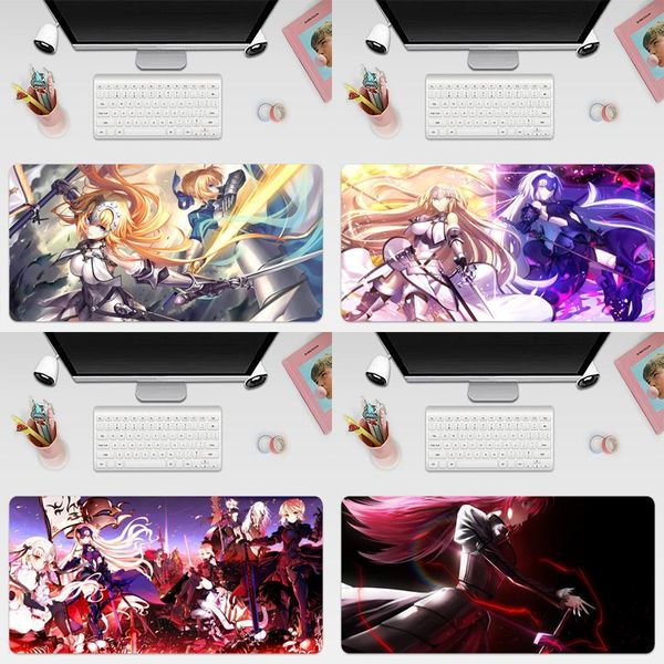 

mouse pads & wrist rests fate grand order game gaming mousepad large super size pad mause mat rubber for keyboard computer
