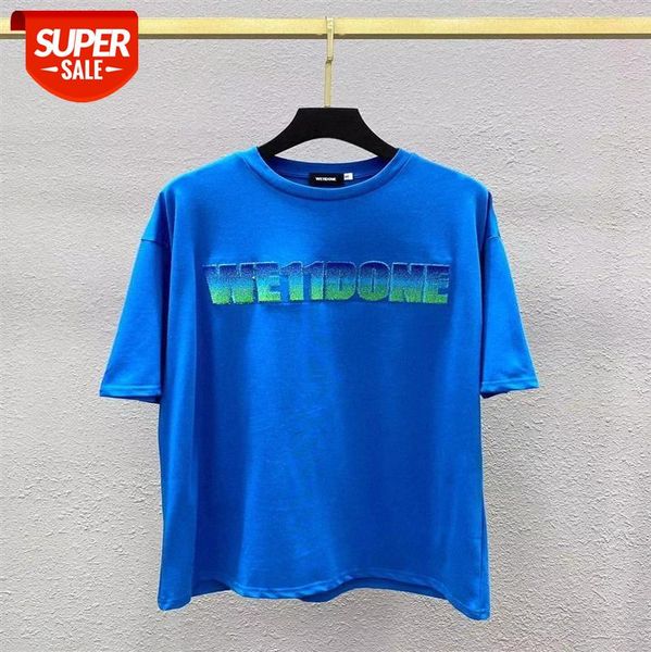 

toothbrush embroidered letters round neck pullover short sleeve men and women one piece wholesale #vd4d, White;black