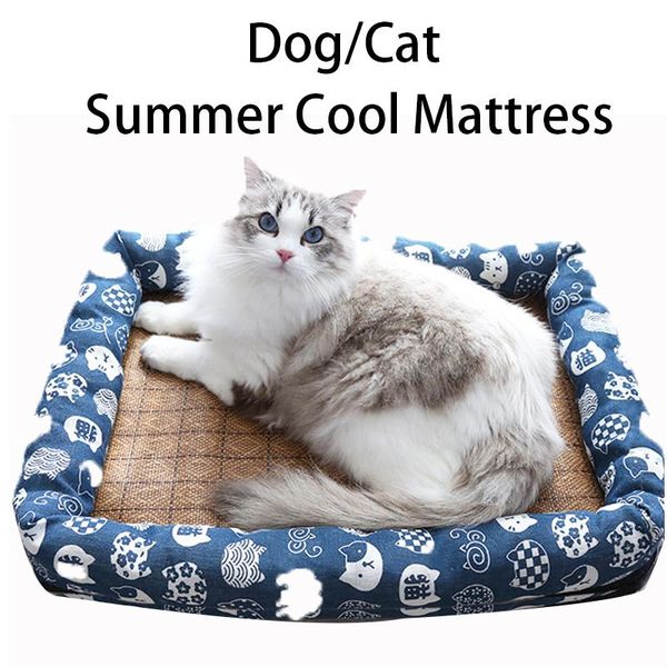 

kennels & pens dog summer cooling mattress beds pet cat sleeping mat house bed sofa