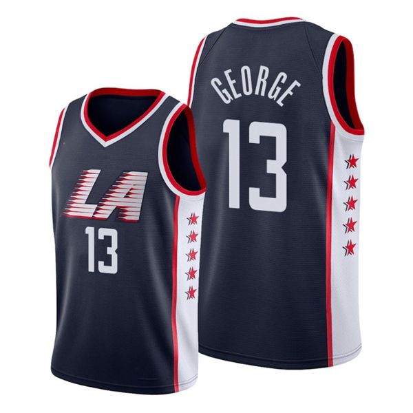 

2021 basketball jersey paul george 13 jerseys, Black;red