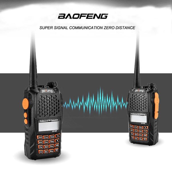 

walkie talkie selling baofeng uv 6r 7w dual band up to 128 memory channels uv-6r