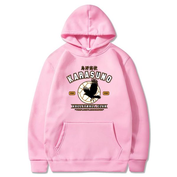 

men's hoodies & sweatshirts haikyuu karasuno anime manga man women pullover fleece warm sweatshirt harajuku dropship custom clothes, Black