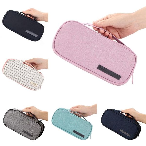 

pencil bags kawaii canvas large capacity case bag portable pen brushes pouch box stationery gifts