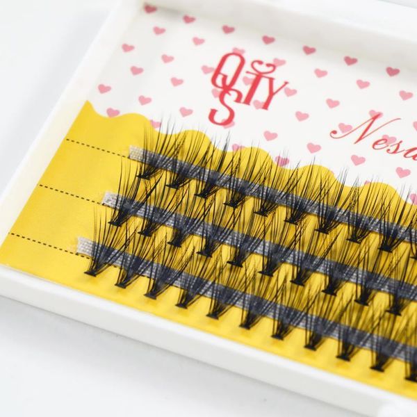 

30d fluffy and deep black individual eyelash russia cilia 60 pcs personal make up extension clusters1
