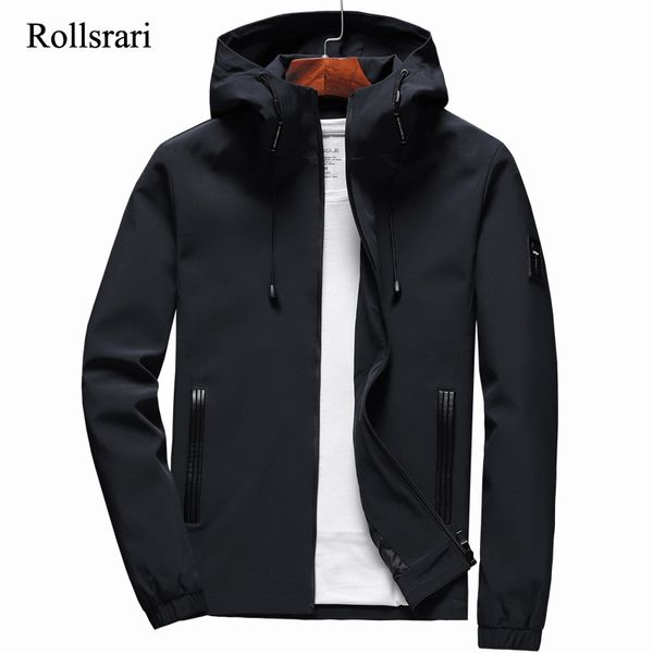 

jacket men zipper new arrival brand casual solid hooded jacket fashion mens outwear slim fit spring and autumn k11, Black;brown