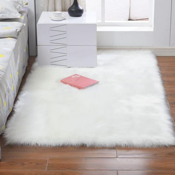 

carpets thickened washed silk hair non-slip carpet living room coffee table blanket bedroom bedside mat yoga rugs solid color plush