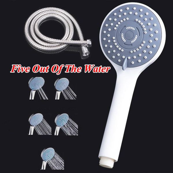 

bath accessory set five-speed hans shower head heads universal water pipe saving eco-friendly product