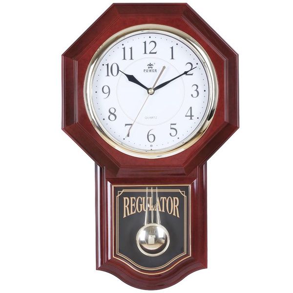 

chiming wall clock auto night shut-off volume control switch pendulum mute living room clocks