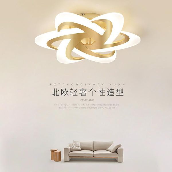 

ceiling lights nordic flower light luxury room lamp net red personalized bedroom mini aisle