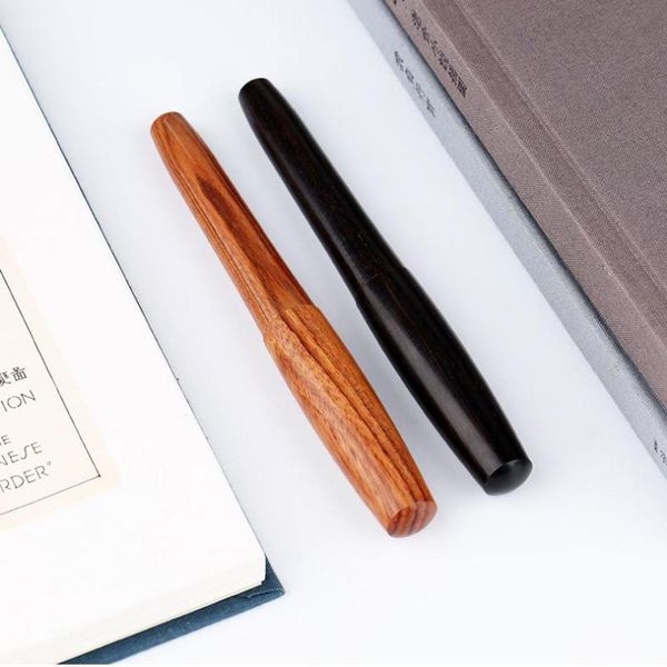 

manual wooden fountain pen natural color iraurita nib metal for business and school as luxury gift set pens