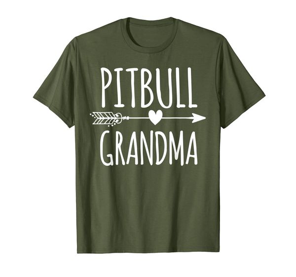 

Pitbull Grandma Cute Pittie Lover Nana Pit Bull Gift T-Shirt, Mainly pictures