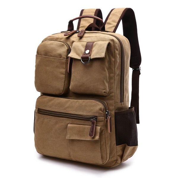 

backpack men lapjunior male computer school bag canvas travel shoulder