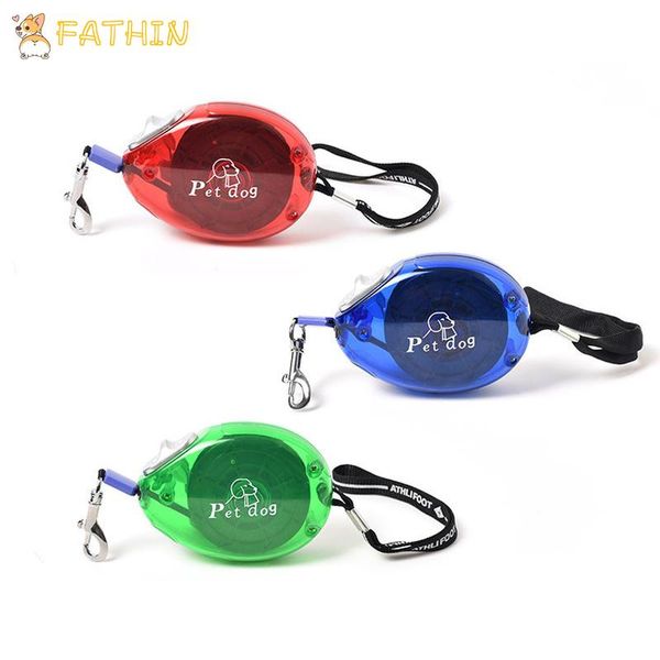 

dog collars & leashes fathin 3m transparent retractable leash breakaway for small large dogs pet supplies
