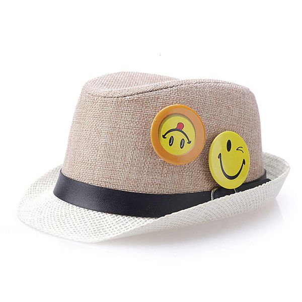 

children's hat spring summer korean baby boy girl sun shading straw cool, Yellow