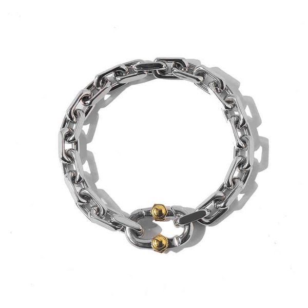 Japonês coreano jóias de luxo homens e mulheres manguito pulseiras aço inoxidável alta qualidade braço pulseira 2020 corrente designer