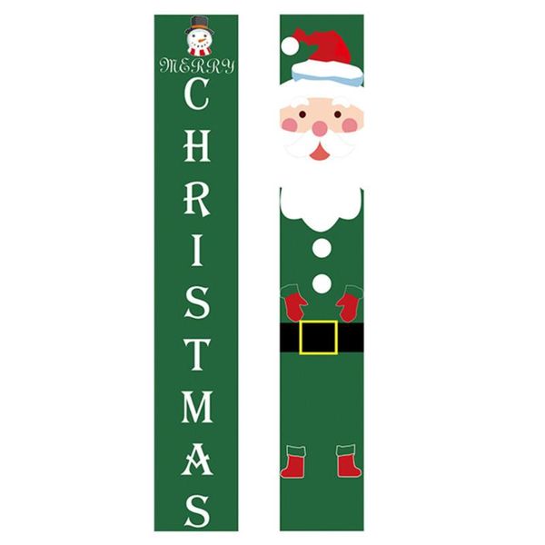 

christmas decorations 1 pair theme door curtain printing couplet front