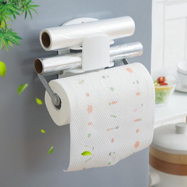 

toilet paper holders household retractable kitchen roll holder towel plastic wrap storage rack bathroom organizer shelf