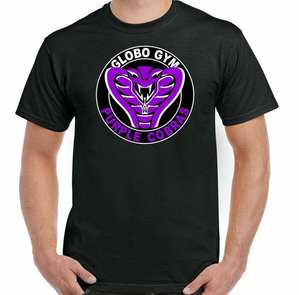 

Average Joes T-Shirt Globo Gym Mens Purple Cobra Fancy Dress Training Top MMA, White;black