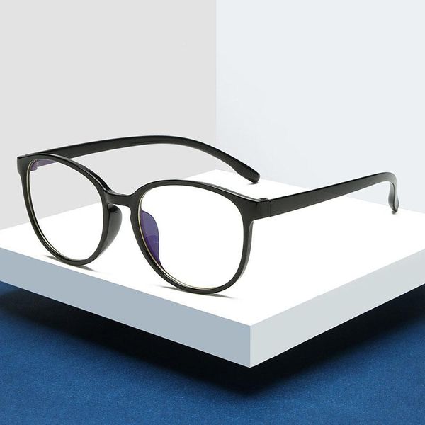 

fashion sunglasses frames womens vintage uv400 spectacle square glasses frame computer gaming clear lens anti-uv anti blue light rivet, Black