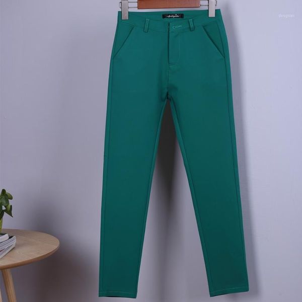 

women's pants & capris fashion streetwear pencil female autumn suit women casual straight trousers plus size 4xl high waist elastic, Black;white