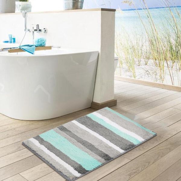 

carpets bathroom mat stripe design home floor bath rugs absorbent foot carpet living room rug doormat non-slip 8 colors