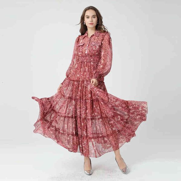 

dress dressed long runway designer 2021 spring leopard fashion party stylish vintage chic chiffon women's clothing, Black;gray