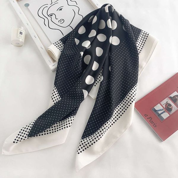 

2021 luxury designer scarves fashion polk dot prints square shawls seats women large chair hijaabs echarpes foulards femme wraps bandana, Blue;gray