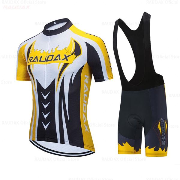

raudax 2021 cycling set triathlon bicycle clothing breathable mountain clothes suits ropa ciclismo verano body suit racing sets, Black;blue