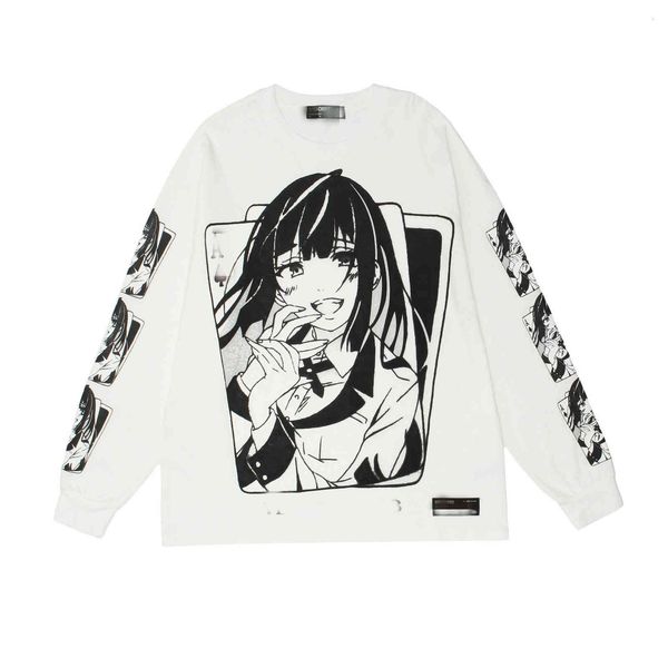 

men's t-shirts long sleeve shirt from pijtrl cartoons vquf, White;black