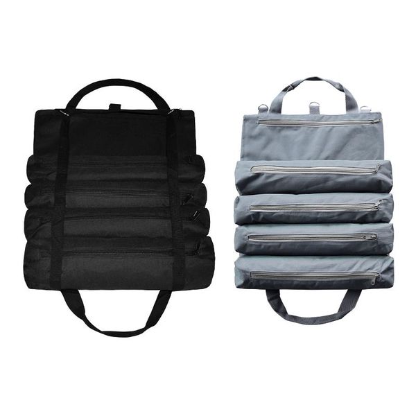 

storage bags roll tool multi-purpose bag up wrench pouch hanging zipper carrier tote organizer