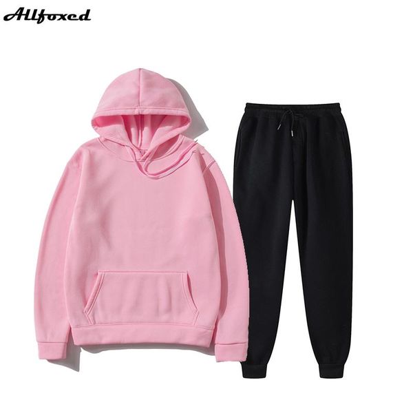 

jogging clothing hoodied men sweatshirt hoodie sets fashion hoodies black pants casual jogger suit tracksuit woman man pullover, Black;red