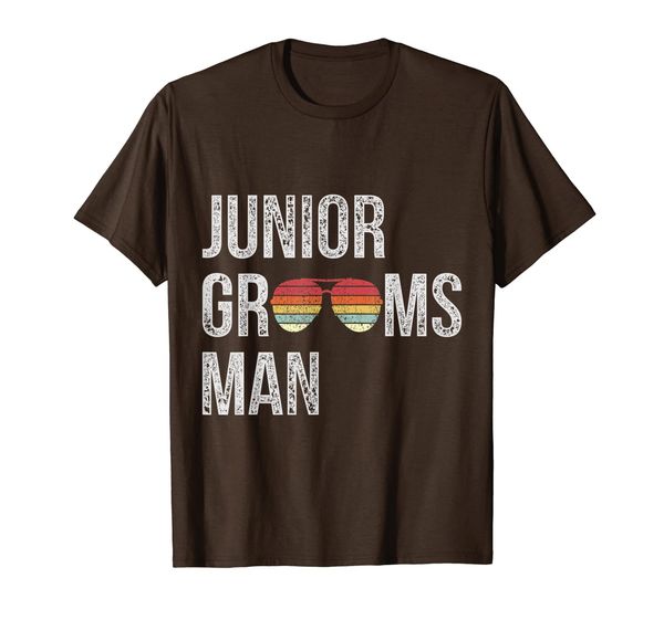 

junior groomsman cool shades funny wedding gift t-shirt, White;black
