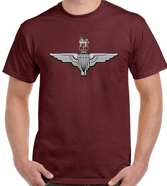 

the parachute regiment t-shirt men cap badge 1 2 3 4 10 para sfsg regt., White;black