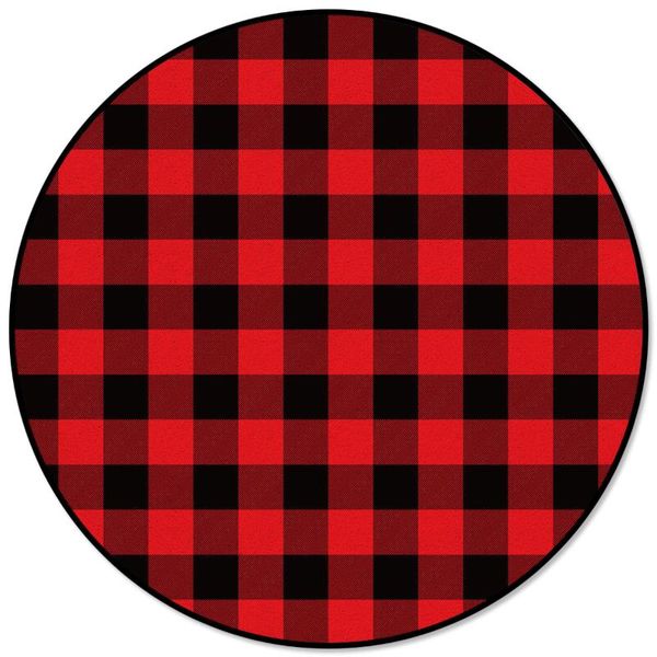 

carpets round carpet red black checkered plaid geometric george washington's birthday living room throw rugs area door mat