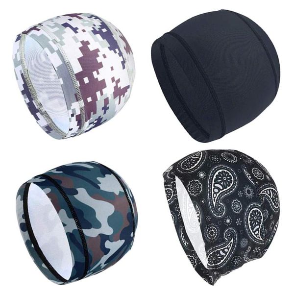 

4pcs quick-drying helmet liner polyester linning headwear sports accessory moisture-absorbing lining cap headgear for out cycling caps & mas, Black