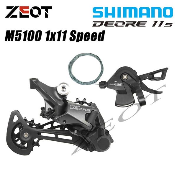 

bike derailleurs deore m5100 sl-m5100 shift lever right rd-m5100 rear derailleur mtb 11s 11-speed pair group 11v 51t