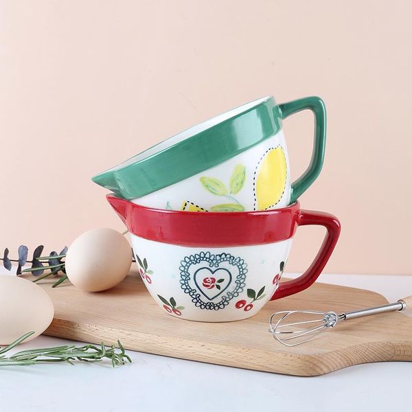 

bowls hand-painted ceramic mixing bowl, egg-beating batter drainage pointed cooking salad plate, cake dish cl102106