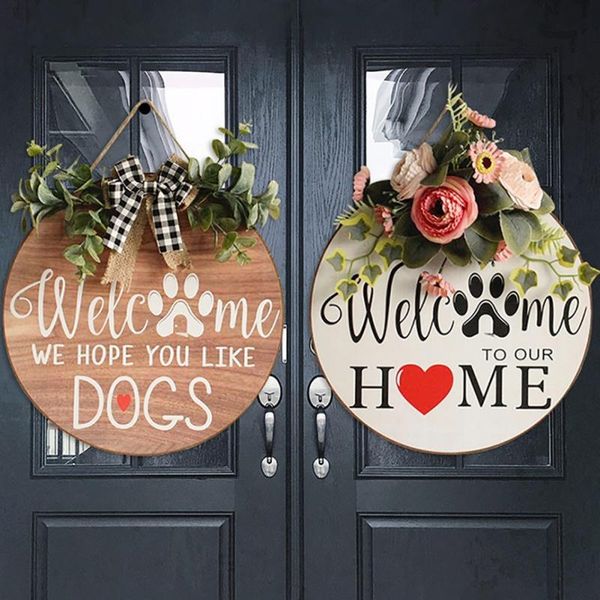 

other decorative stickers wooden door signs diy home name plate for plus twine easy to hang 2021 summer and comfort