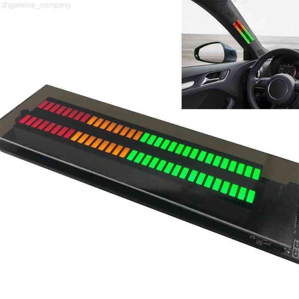 Carro Áudio Nível Medidor Amplificador LED Music Spectrum Display Atmosfera Lâmpadas Estéreo Indicador de Som do MP3 Player Carro