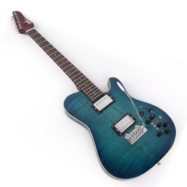

silent travel electric guitar portable built in effect drum