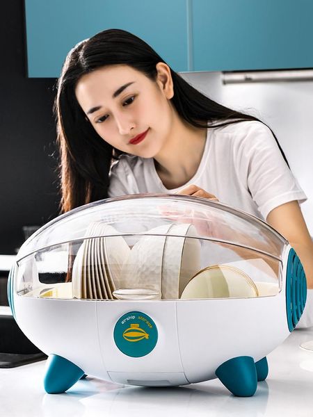 

storage bottles & jars household dish rack box drain kitchen supplies daquan with lid cupboard lb70812