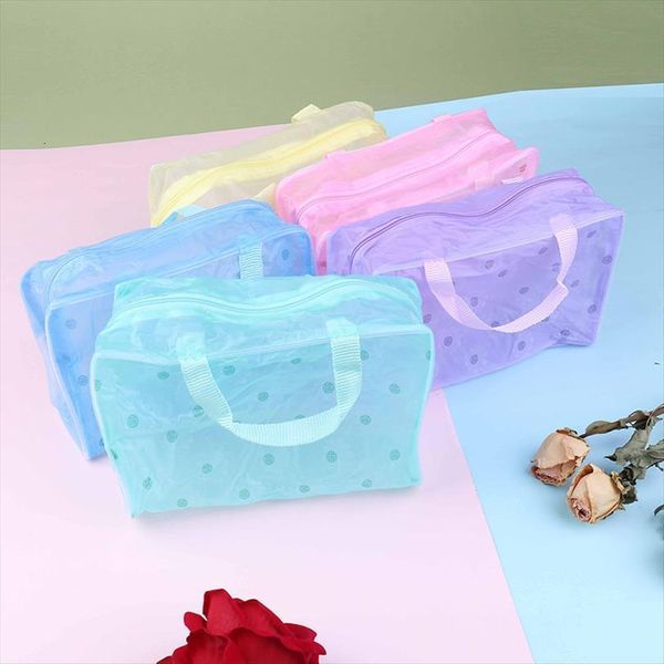 

clear transparent plastic pvc travel cosmetic bags makeup toiletry zip pouch