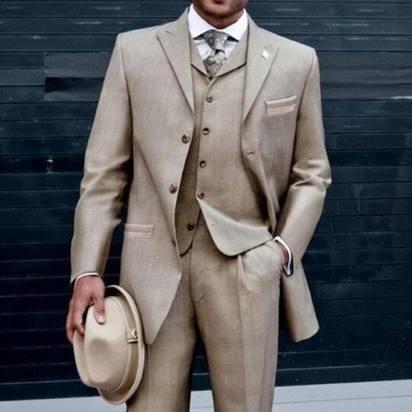 

latest men suits tuxedos peaked lapel wedding for blazer masculino 3 pieces slim fit (jacket+pants+vest) men's & blazers, White;black
