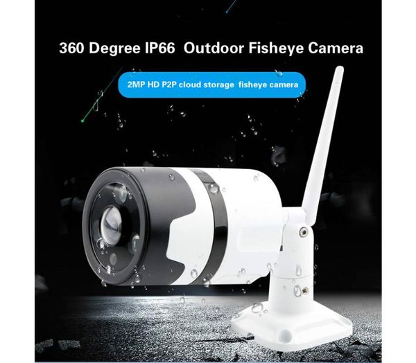 

wifi ip fisheye cameras 2mp hd wireless 1080p panorama two way audio wire camera